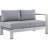 Ensemble de canapé modulaire d'extérieur en aluminium 5 pièces Shore-23592943