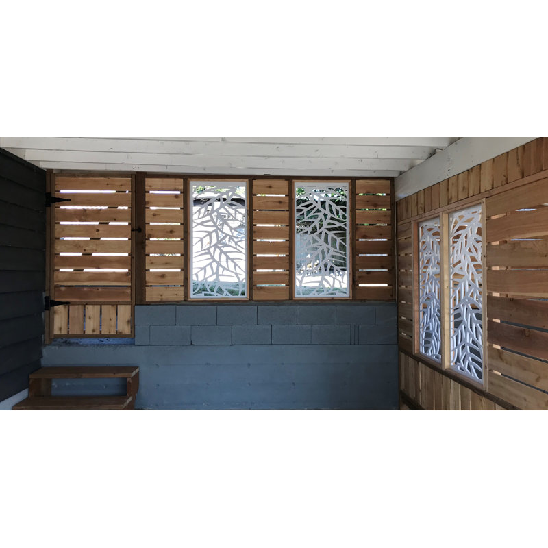 White Leaf Veins PVC Decorative Wall Panel, 48" x 24"
