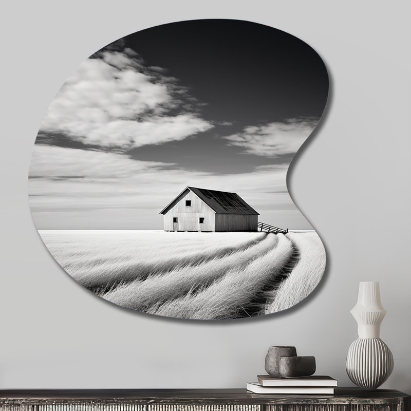 Effiom - art mural asymétrique en forme de goutte de grange, H 27 po x l 27 po x P 1 po