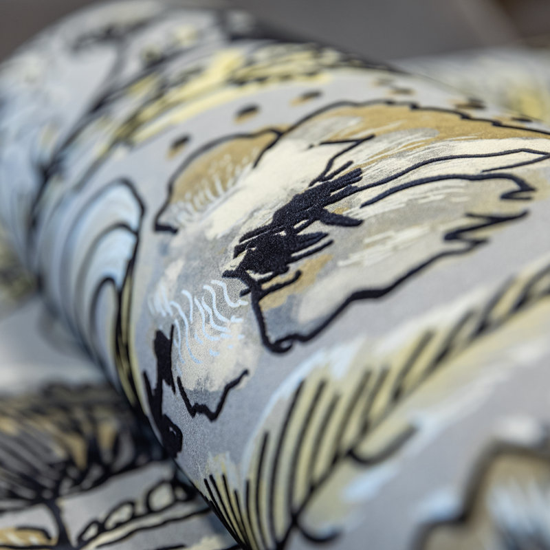 Pepper Embossed Wild Flower Felice Wallpaper Roll, Silver