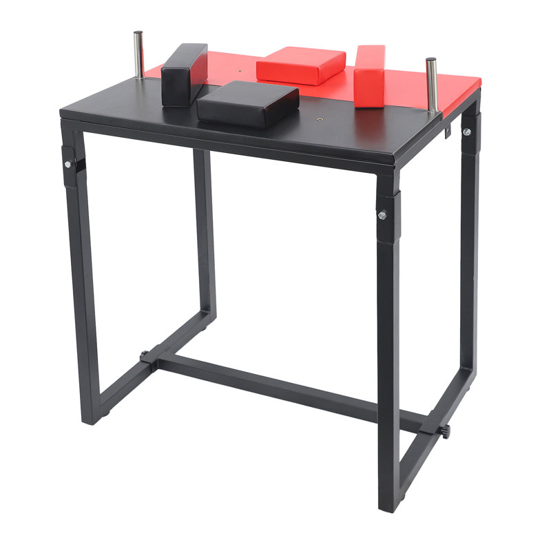 Table de bras de fer pliable, Rouge / Noir