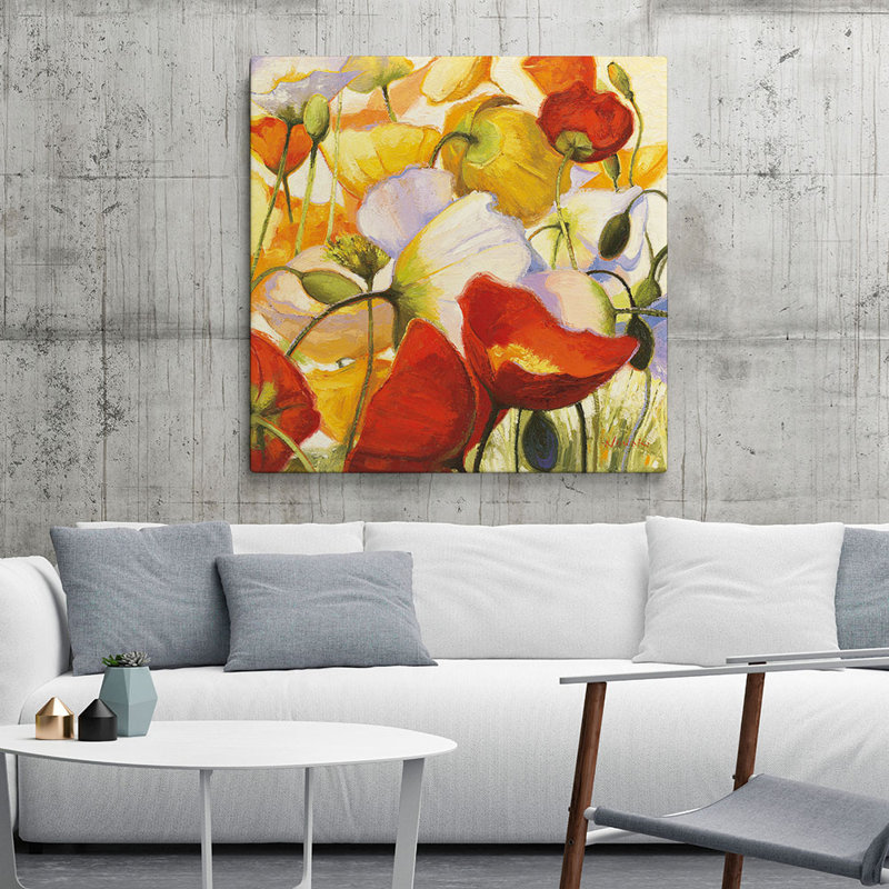 « pop up closes up », reproduction de peinture à l’acrylique sur toile, H 30 po x l 30 po x P 2 po