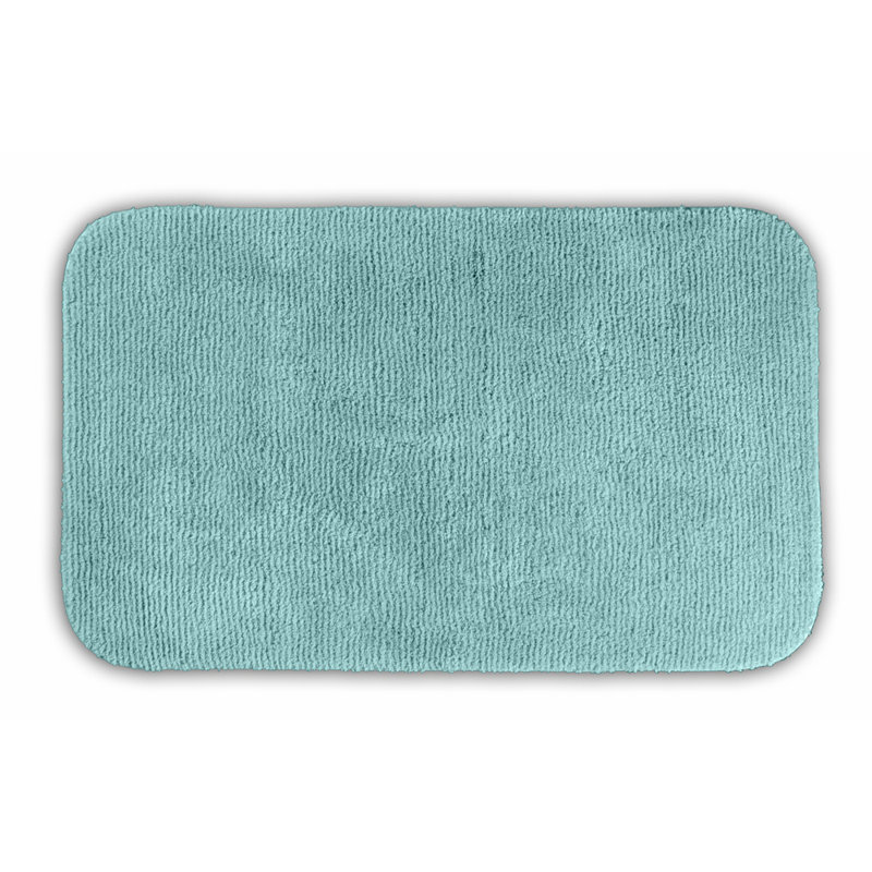 Secondo Nylon Non-Slip Bath Rug, Sea Foam, 24" x 40"