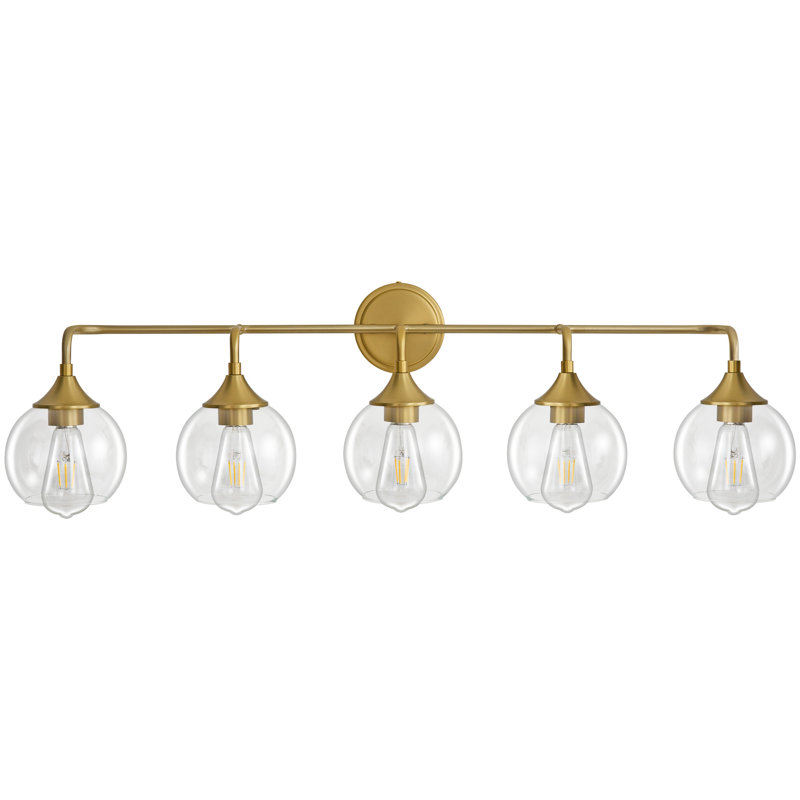 Scheider Dimmable Bathroom Vanity Light, Gold, 5