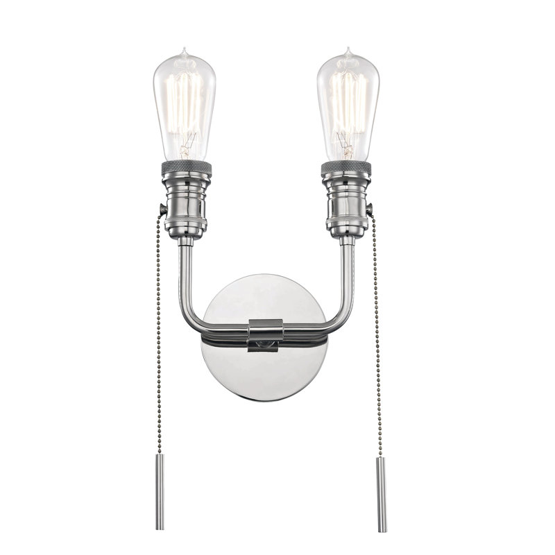 Lexi Armed Sconce, Polished Nickel