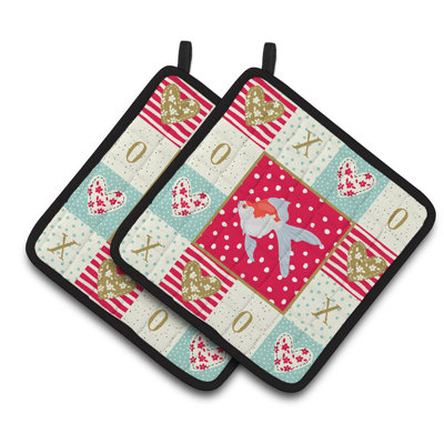 Ensemble de cuisinier poignée 2 pièces caroline trésors paradise fish love