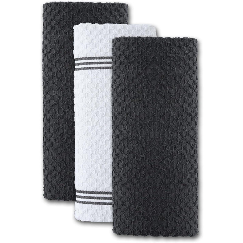 Serviette de cuisine en coton, Gris