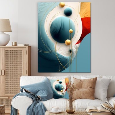 «Tender Awakening» en bleu rétro - impression