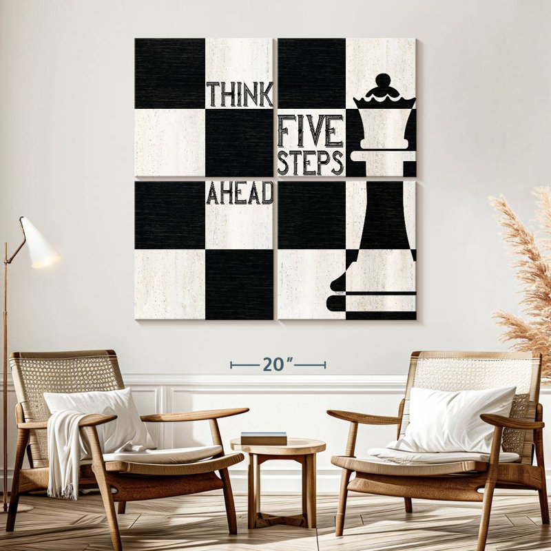 Senne Chessboard Sentiment II - Five Steps, 57" H x 57" W