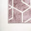 Tapis rose / blanc Mashawna Blocks-1298227571