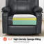 Fauteuil inclinable électrique de 25,2 po de largeur avec massage et chaleur, similicuir-653439973