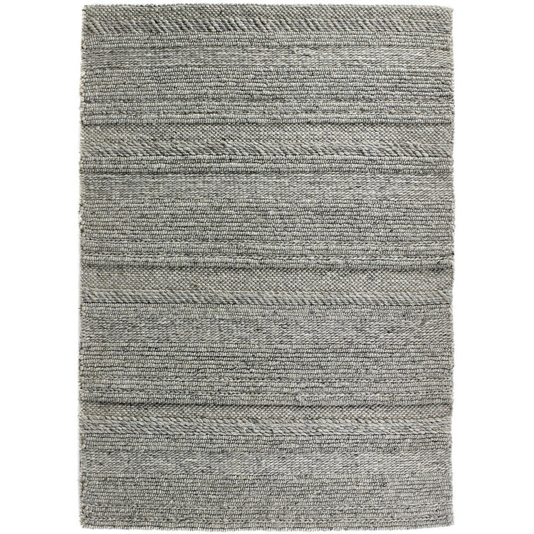 Striped Wool Hand Woven Area Rug, Rectangle 80 x 150 cm