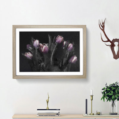 Tulip Flowers in Purple - Picture Frame Painting Print