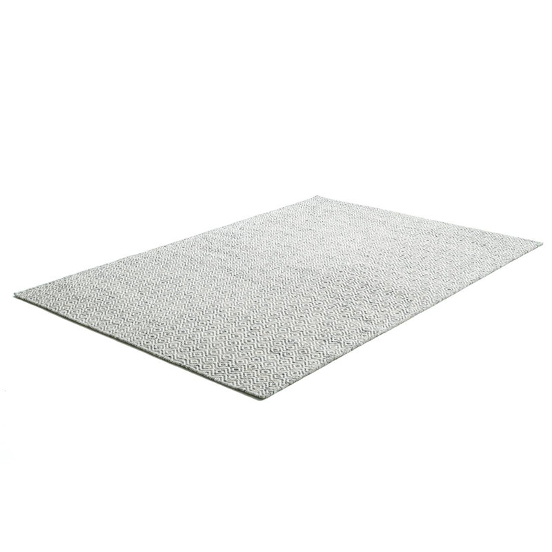 Hand-woven Wool Trondheim Rug in Brown, Runner 80 x 180cm