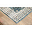 Tapis bleu sarcelle / ivoire Jadalynn-985047872