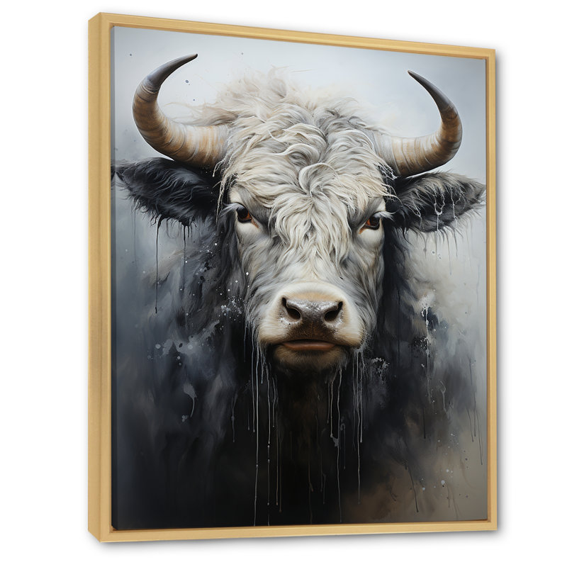 Minimalisme noir et blanc, peinture sur toile, Cadre naturel flottant, H 32 po x l 16 po x P 1 po
