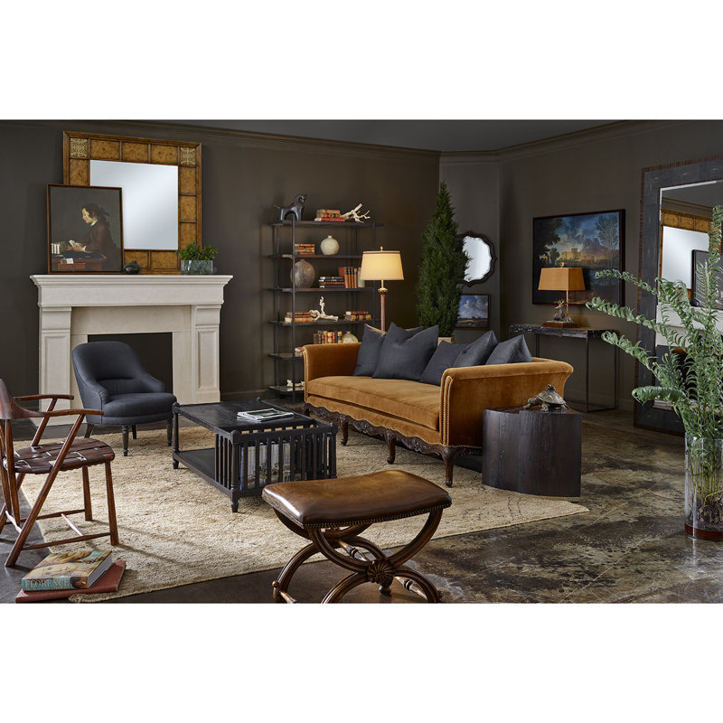Casually Country Arm Chair, Tan, Medium Walnut