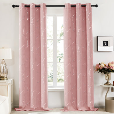 Kellda Thermal Room Darkening Polyester Curtain Panels