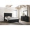 Ensemble de chambre à coucher à panneau noir Marucci