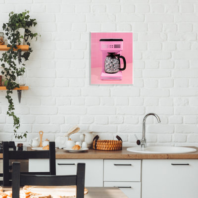 Plaque murale disco café sur rose, design par Lish Creative