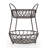 Gourmet Basics par Mikasa Loop and Lattice Wire Basket, noir antique