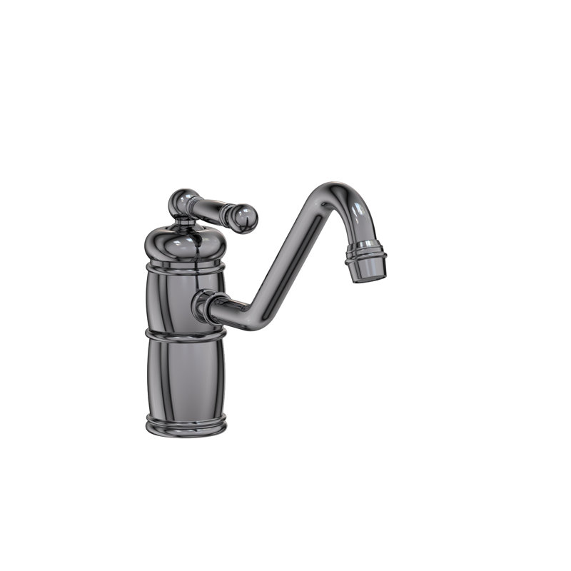 Nadya Single Handle Kitchen Faucet, Midnight Chrome