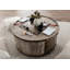 Tokyo Solid Wood Drum Coffee Table with Storage-47849382