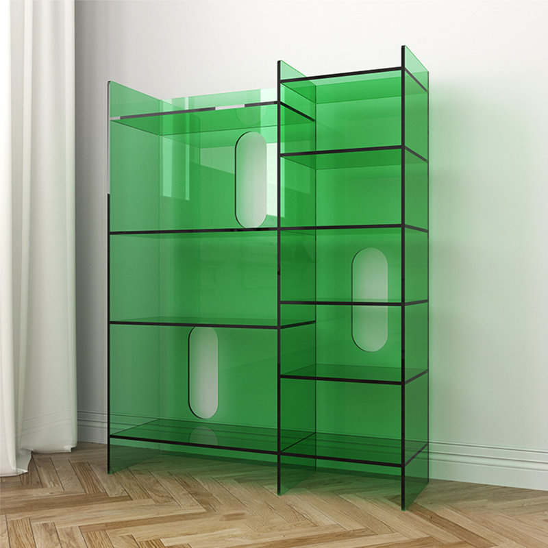 Vitrine en acrylique de style nordique, Vert