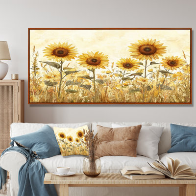 Diyonna campagne campagne tournesols - tournesols, art mural
