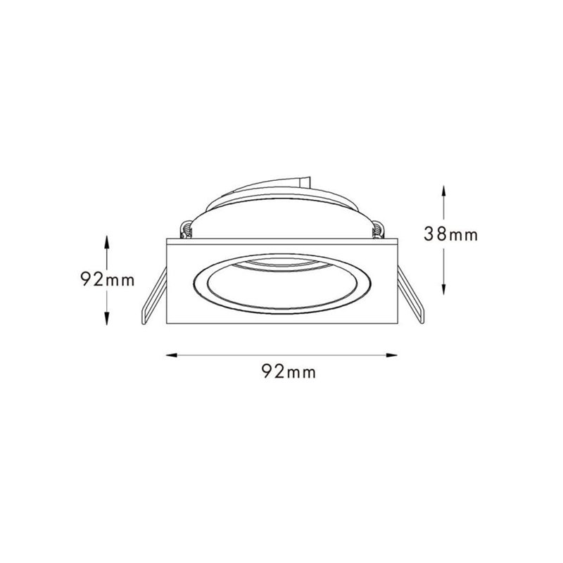 Daviya Recessed Lighting Kit, Gold
