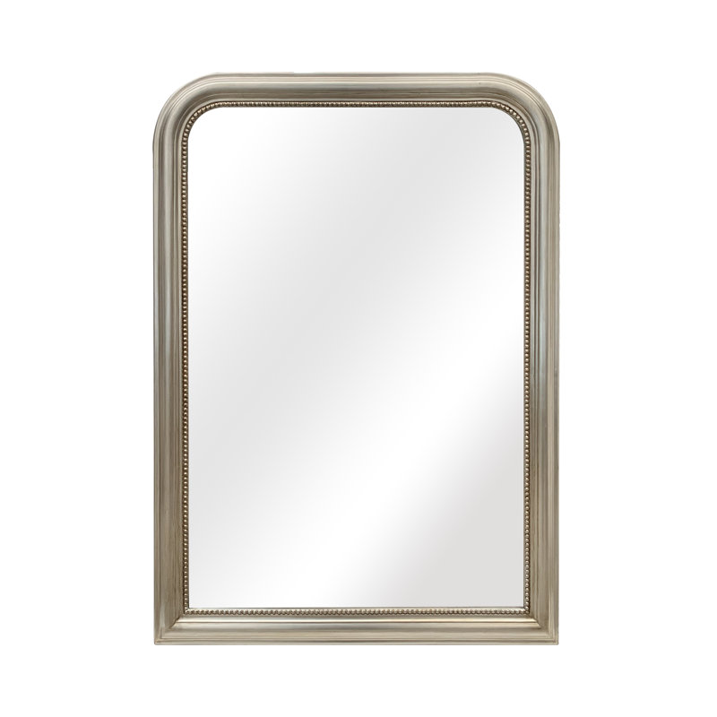 Miroir pleine longueur biseauté Jahking Arch Leaner, Argent champagne