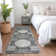 Premium Machine Washable Prisco Charcoal Rug