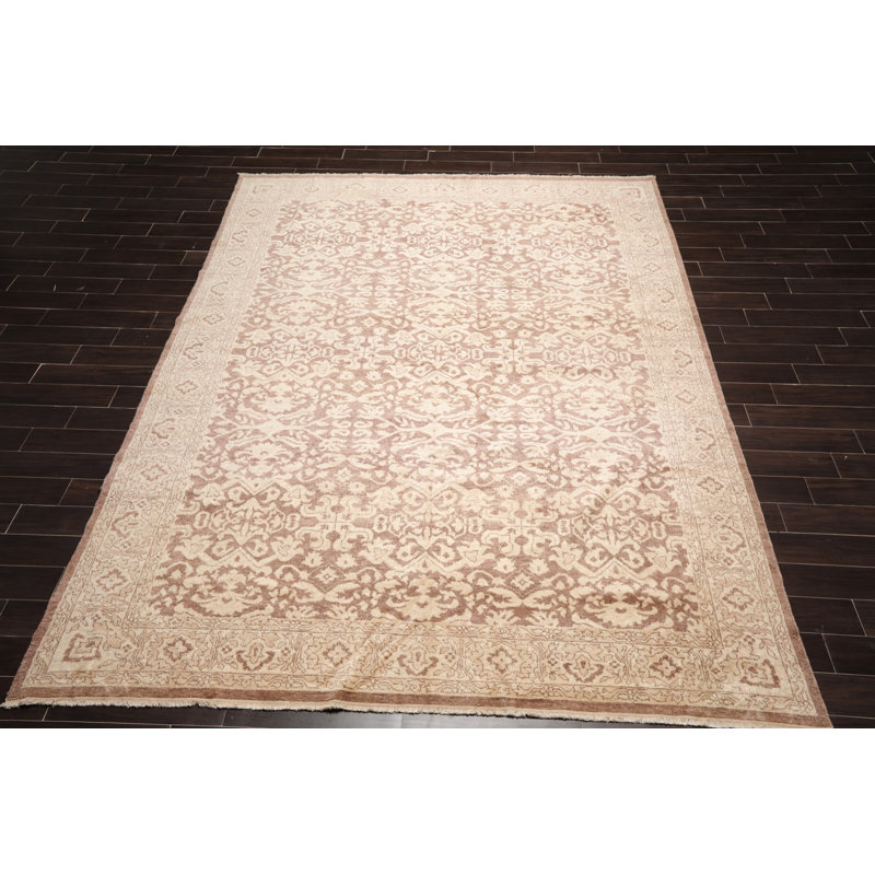 Brizleth One-of-a-Kind 9' X 12' Wool Area Rug in Beige