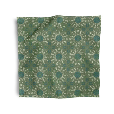 Polyester Floral Square Napkin