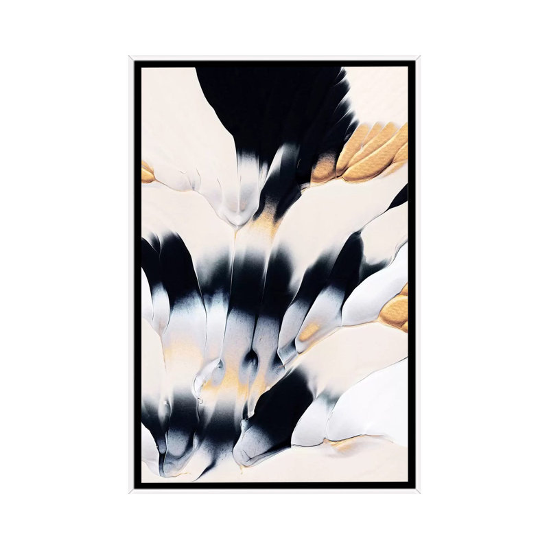 « Abstract Flow I » par Elisabeth Fredriksson-impression d’art graphique, H 48 po x l 32 po x P 1,5 po, Pas de tapis