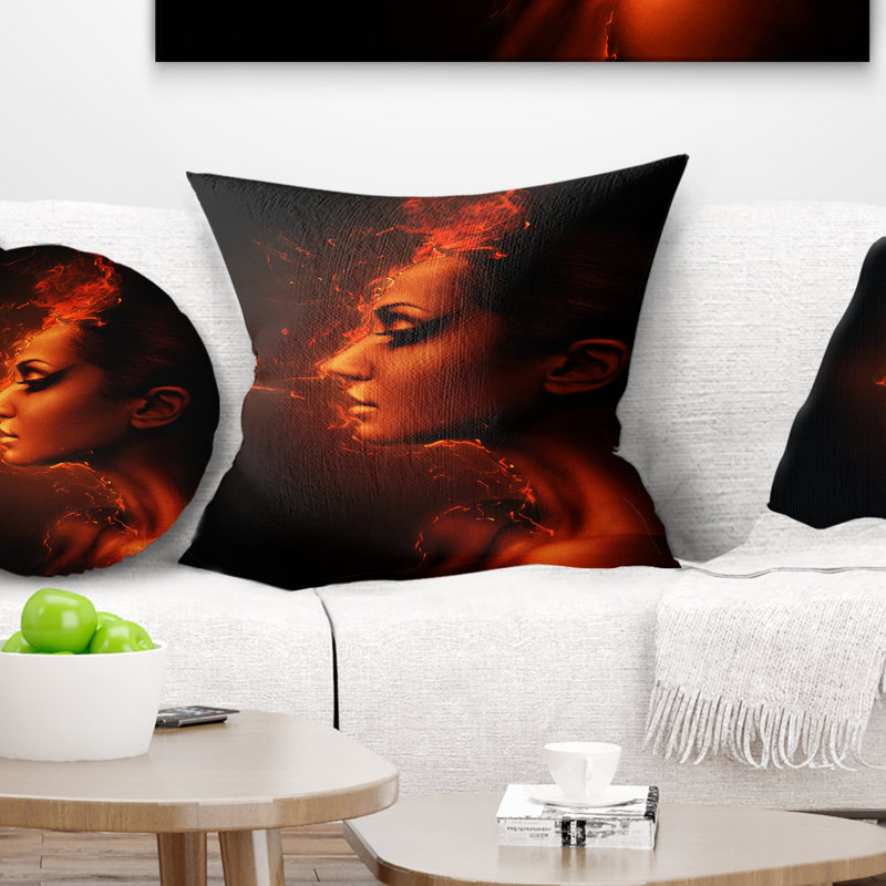 Coussin De Tête Femme Brûlante