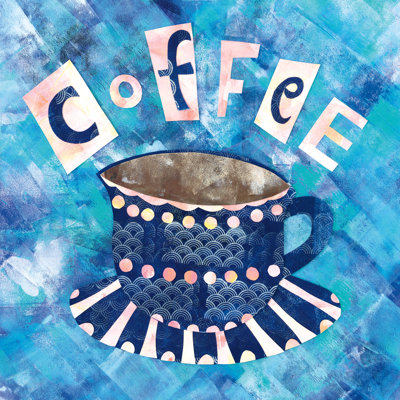 Cafe Collage I - Wrapped Canvas Painting