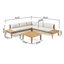 Ensemble de salon de jardin d'extérieur avec canapé modulaire