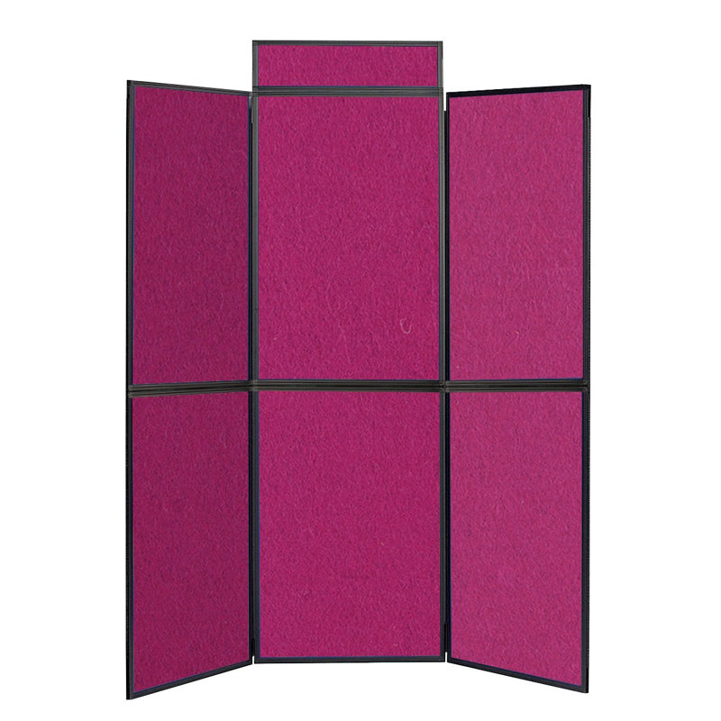  Light Free-Standing Bulletin Board 180cm H x 180cm W, Magenta