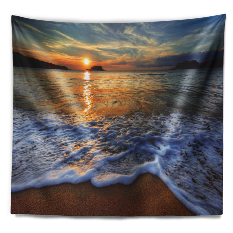 Tapisserie Peaceful Sandy Beach, H 32 po x l 39 po
