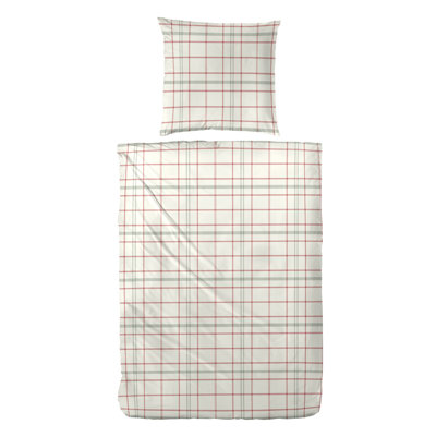 Dilly Cotton Chequered Duvet Cover Set with Pillow Shams