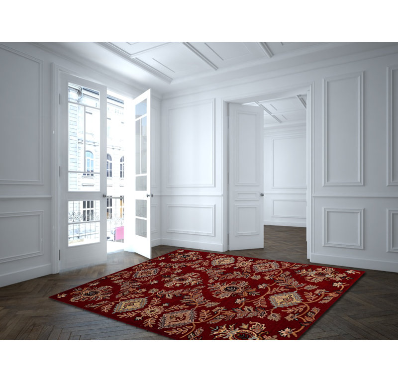 Peniste Wool Floral Indoor Rug, Rectangle 2' x 3'