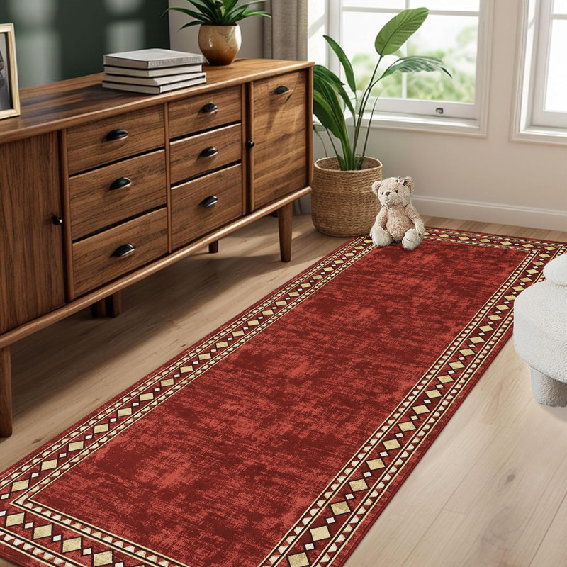 Moroccan and Geometric Indoor Rug, Runner 2' x 6'