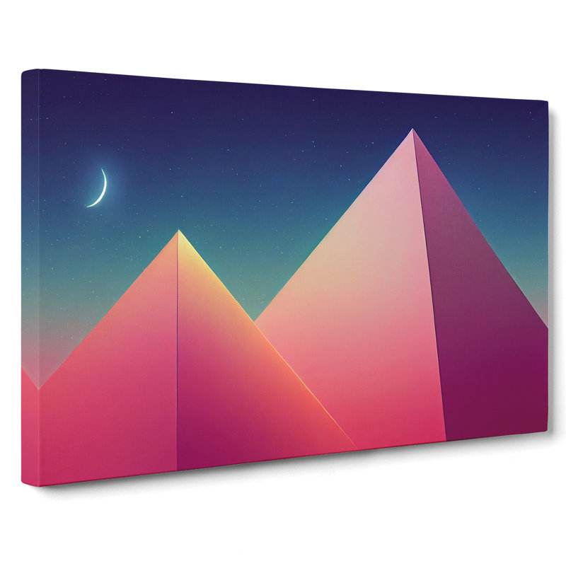 Modern Pyramids Vol.3 Abstract - Wrapped Canvas, 40cm H x 60cm W x 3cm D