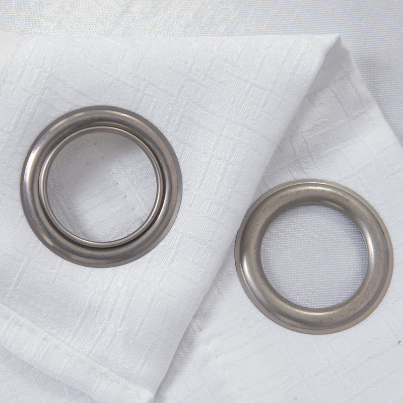 Paire de rideaux occultant avec œillets Lynx, L 52 po x L 95 po, Argent