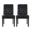 Ensemble de 2 chaises de salle à manger élégantes en cuir polyuréthane, structure en bois robuste et sièges confortables pour tous les décors-1838774807
