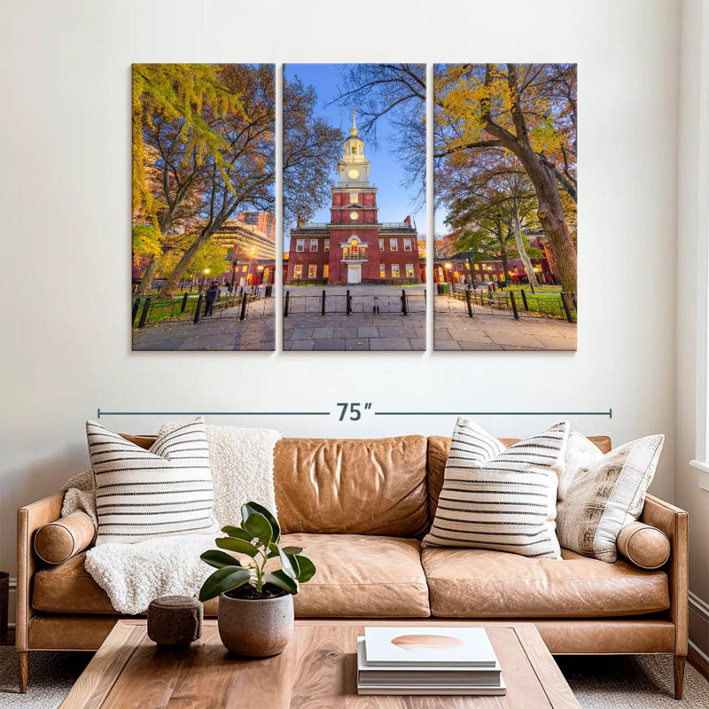 Independence Hall, 42" H x 65" W