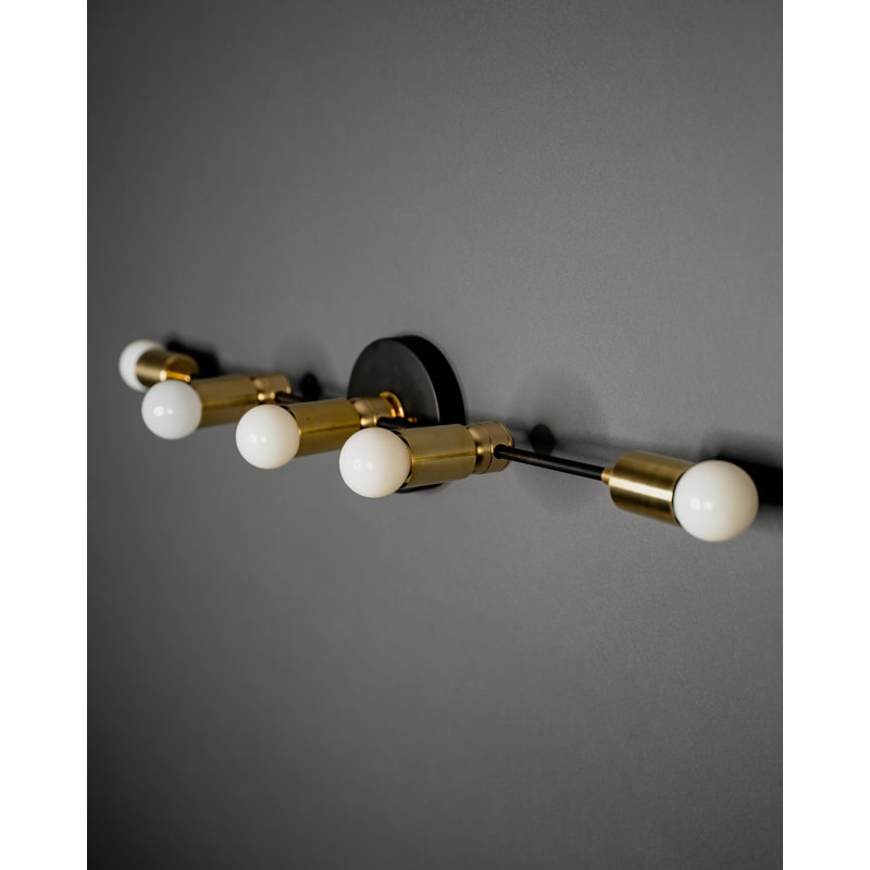 Nila 5 - Light Dimmable Vanity Light, Black/Brass