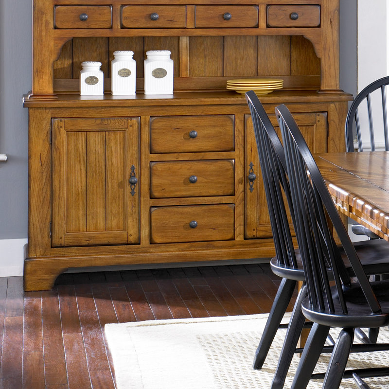 Makira 62'' Solid Wood Sideboard w/ Storage Cabinets