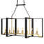 Manhattan 8 - Light Kitchen Island Rectangle Pendant